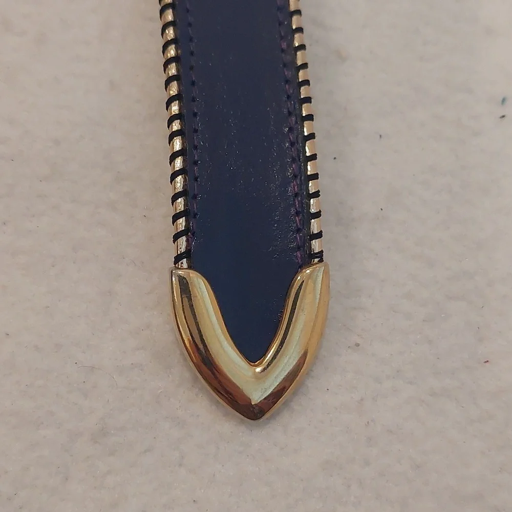 THE LIMITED Gold Buckle Purple Belt NWOT